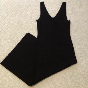 House of Harlow 1960 black ribbed knit sleeveless midi dress. Size medium.